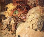 Three women in the sofa Vuillard